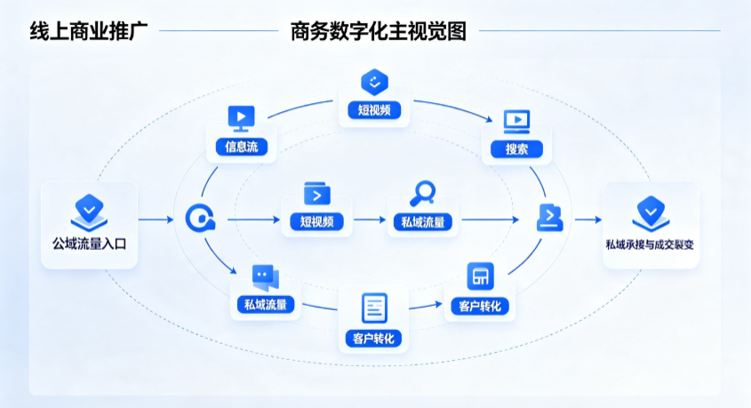 安庆线上商业推广怎么做？全域流量闭环搭建与低成本转化实战指南